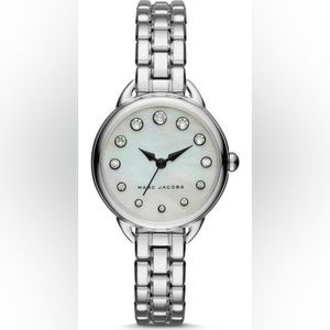 Marc Jacobs Betty mother of pearl dial silver stainless steel watch